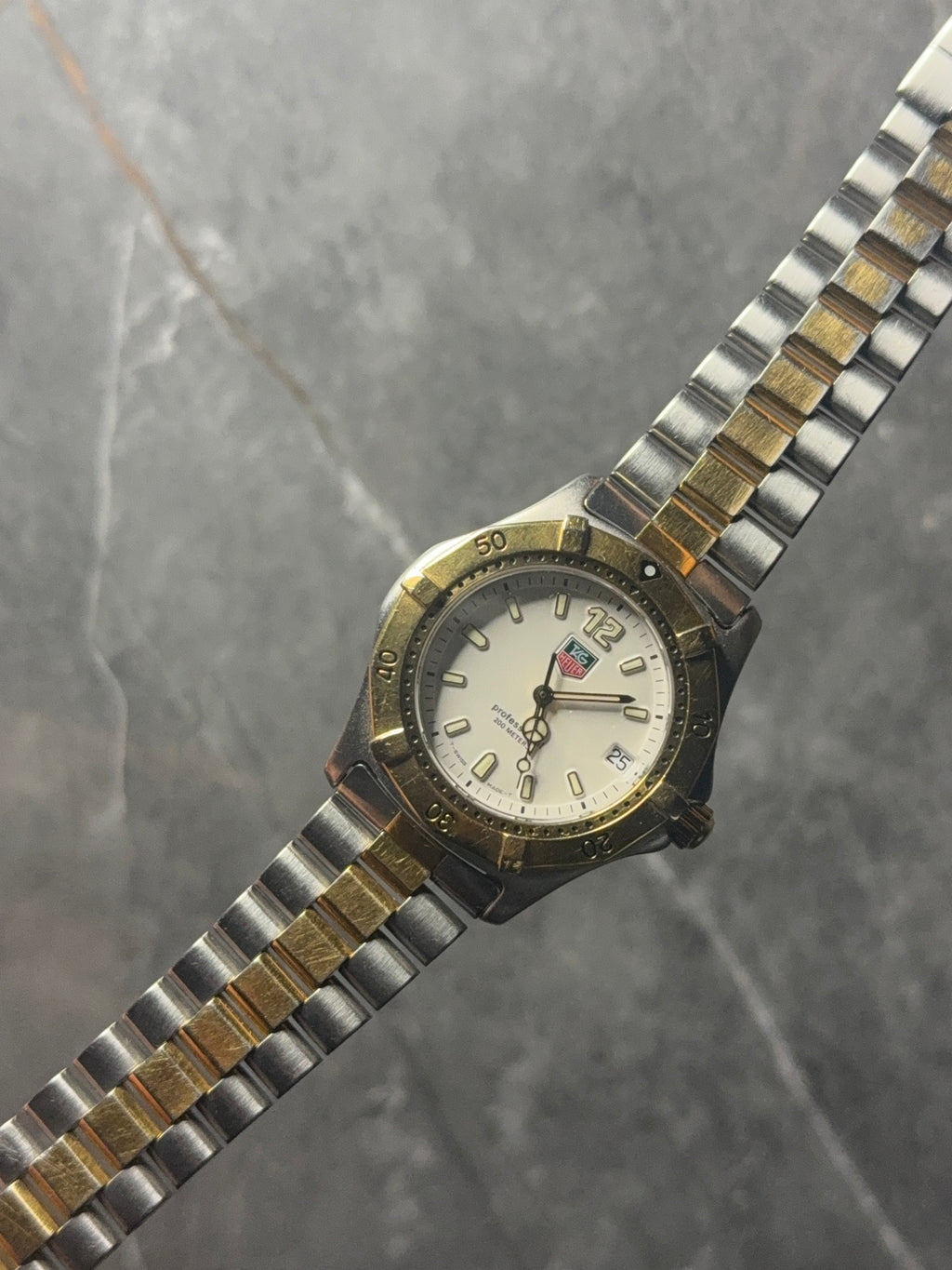 mens tag heuer wk1120 bi-metal watch