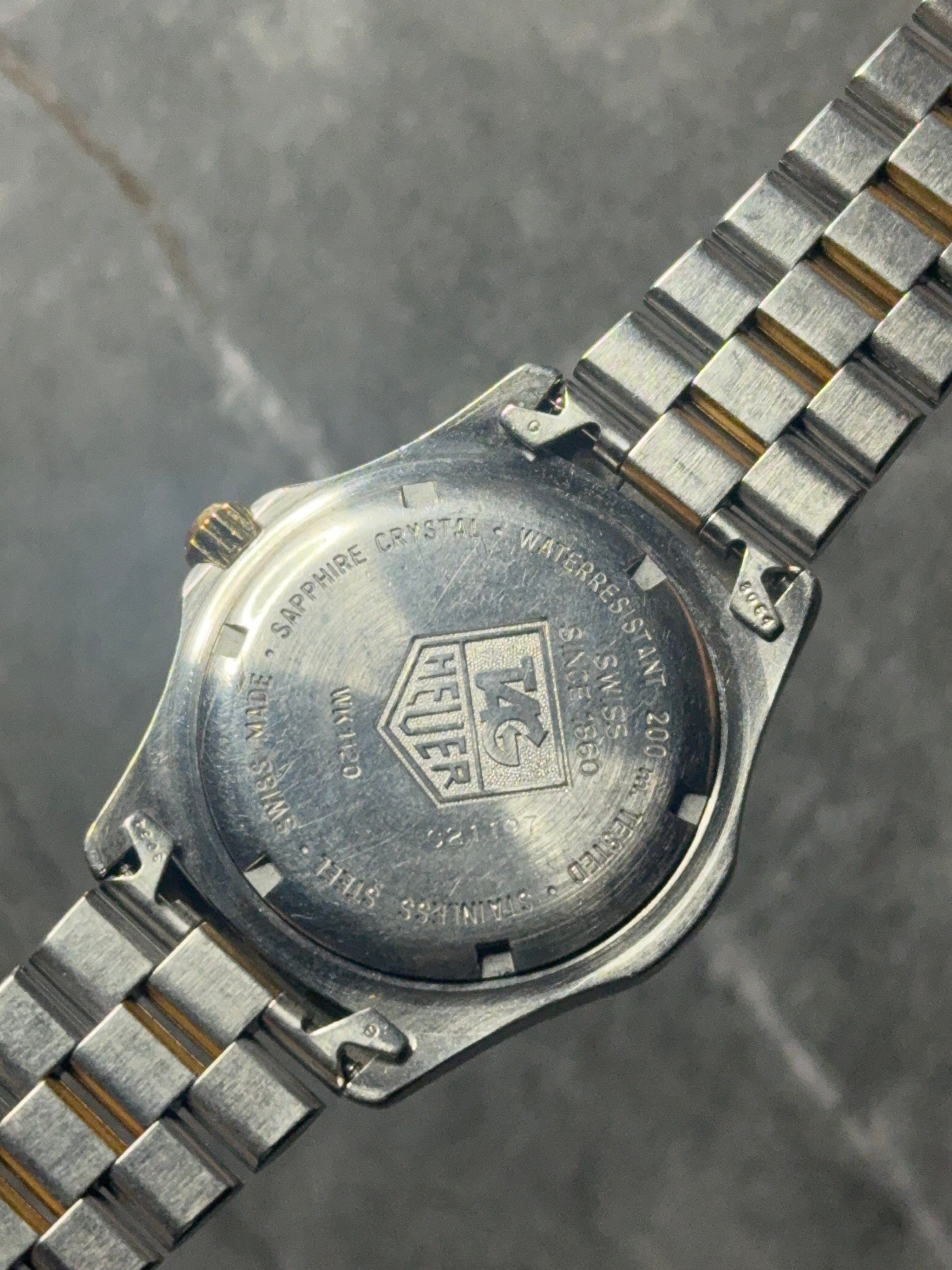 mens tag heuer wk1120 bi-metal watch