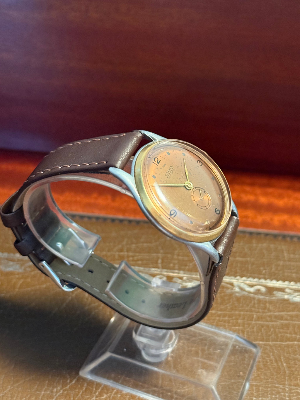 Vintage sorna two tone dress watch
