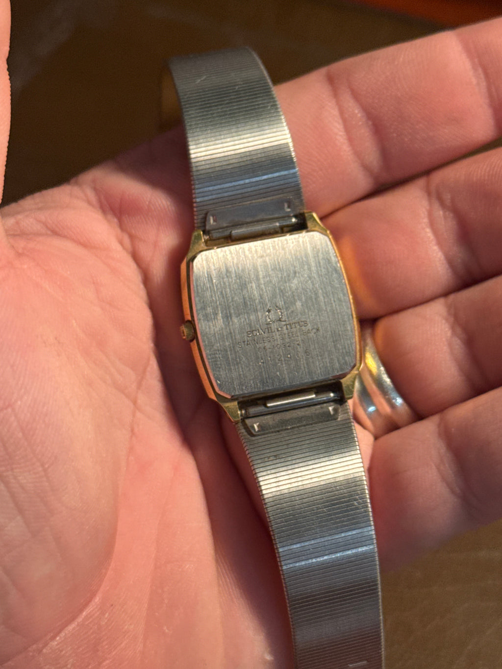 Men’s sovil et Titus pather gold plated quartz tank