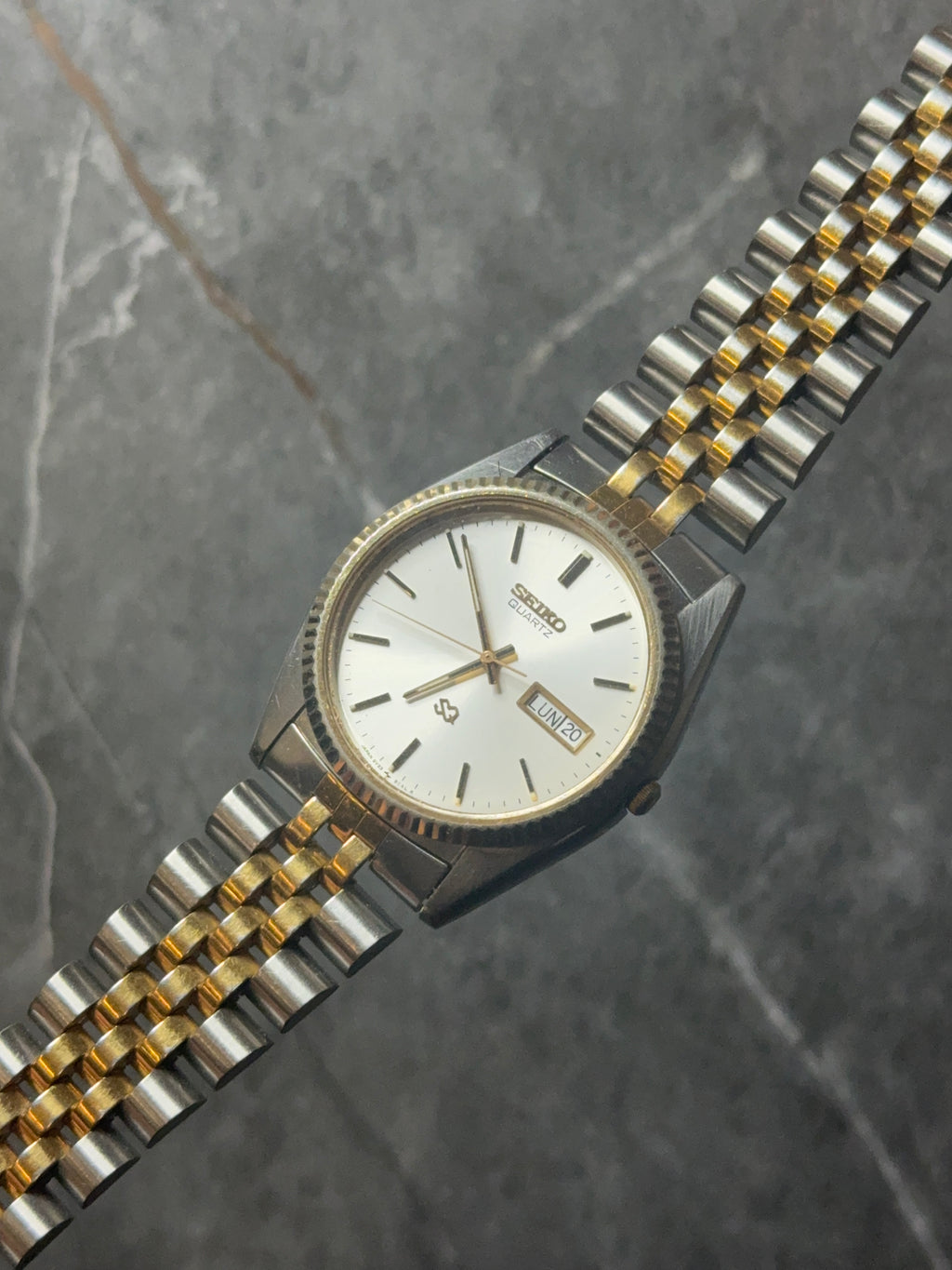 rare vintage seiko sq datejust style watch