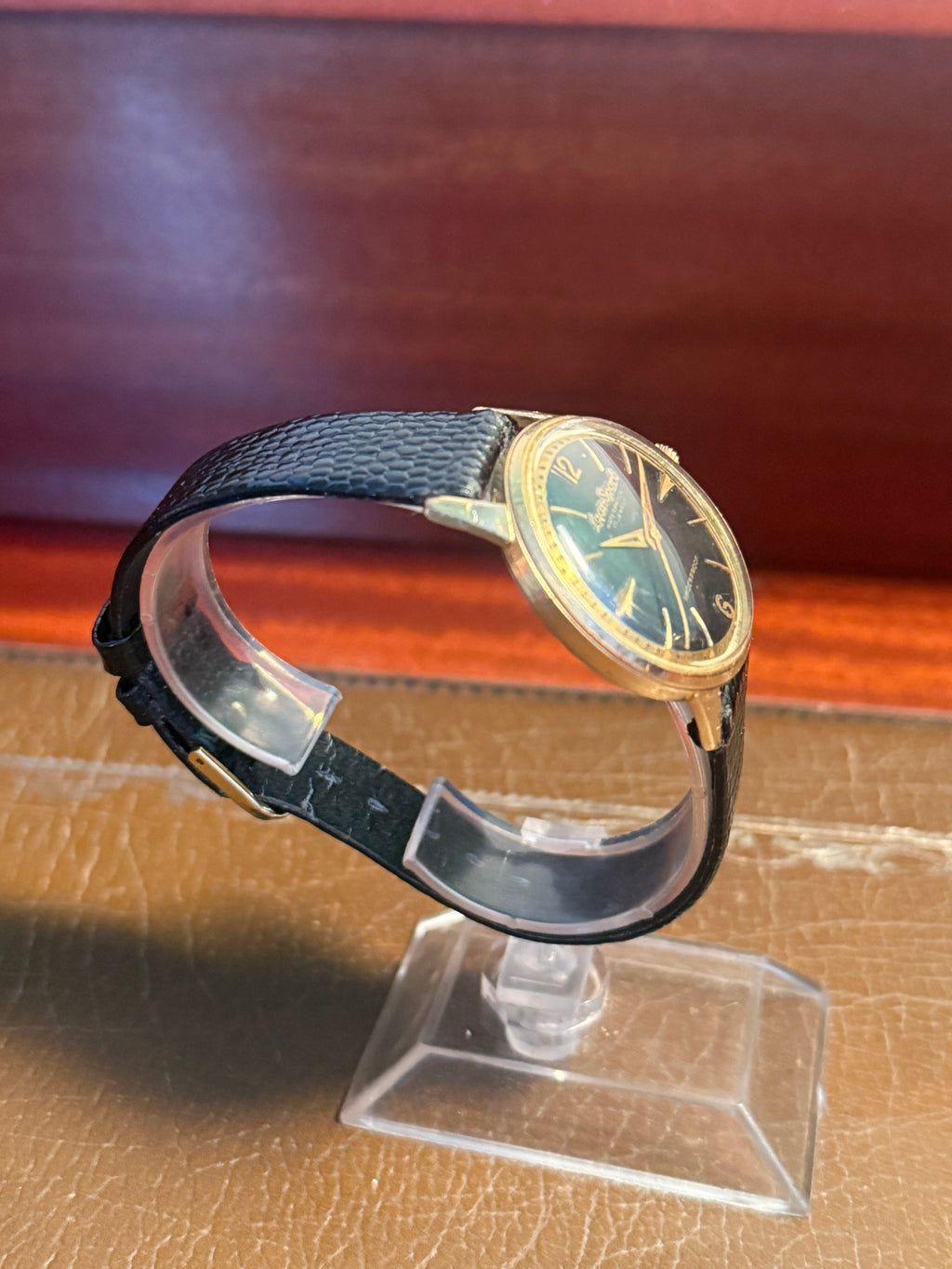 Vintage laco sport black dial dress watch manual wind