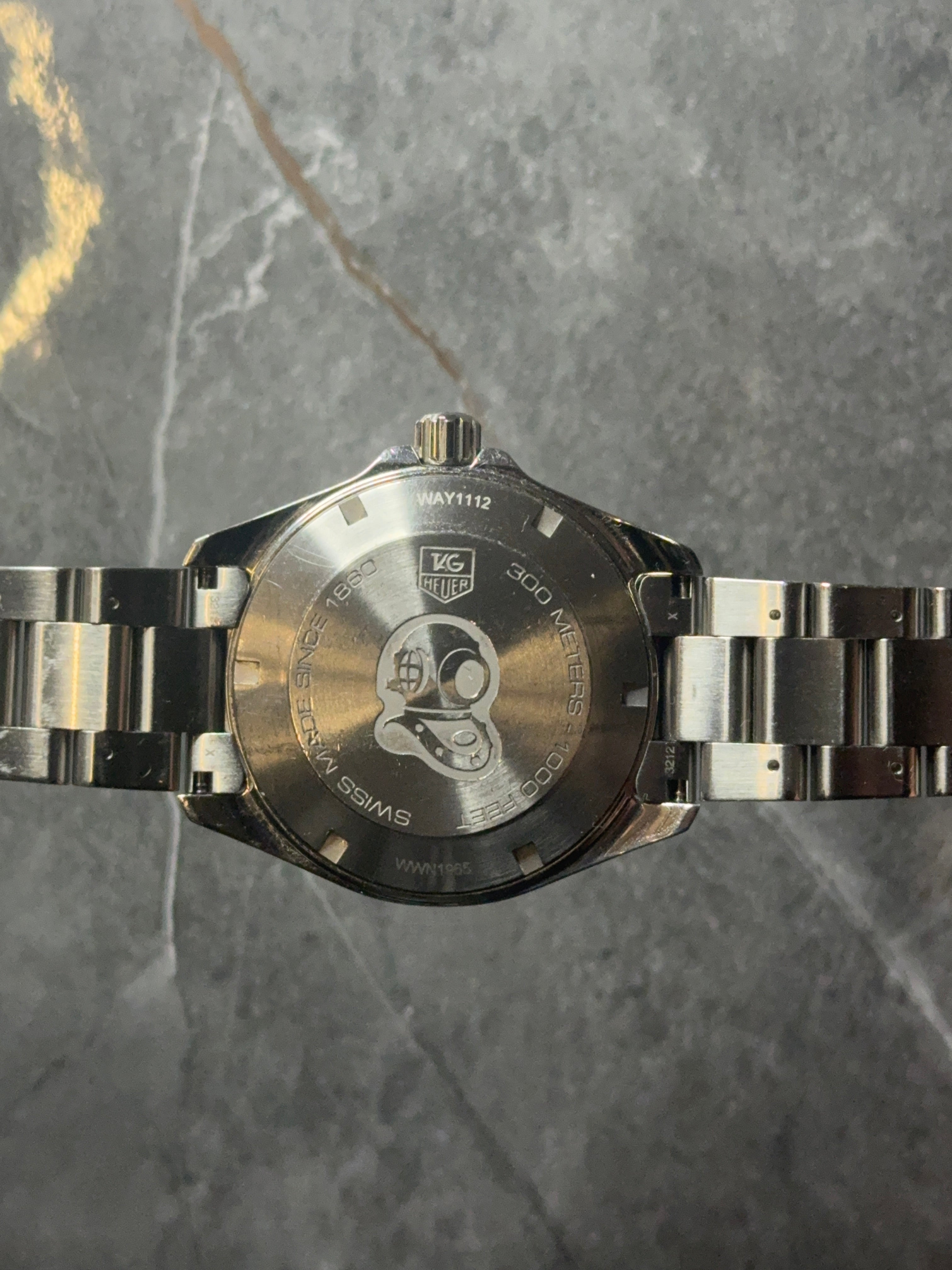 tag heuer quartz aquaracer way1112 blue dial