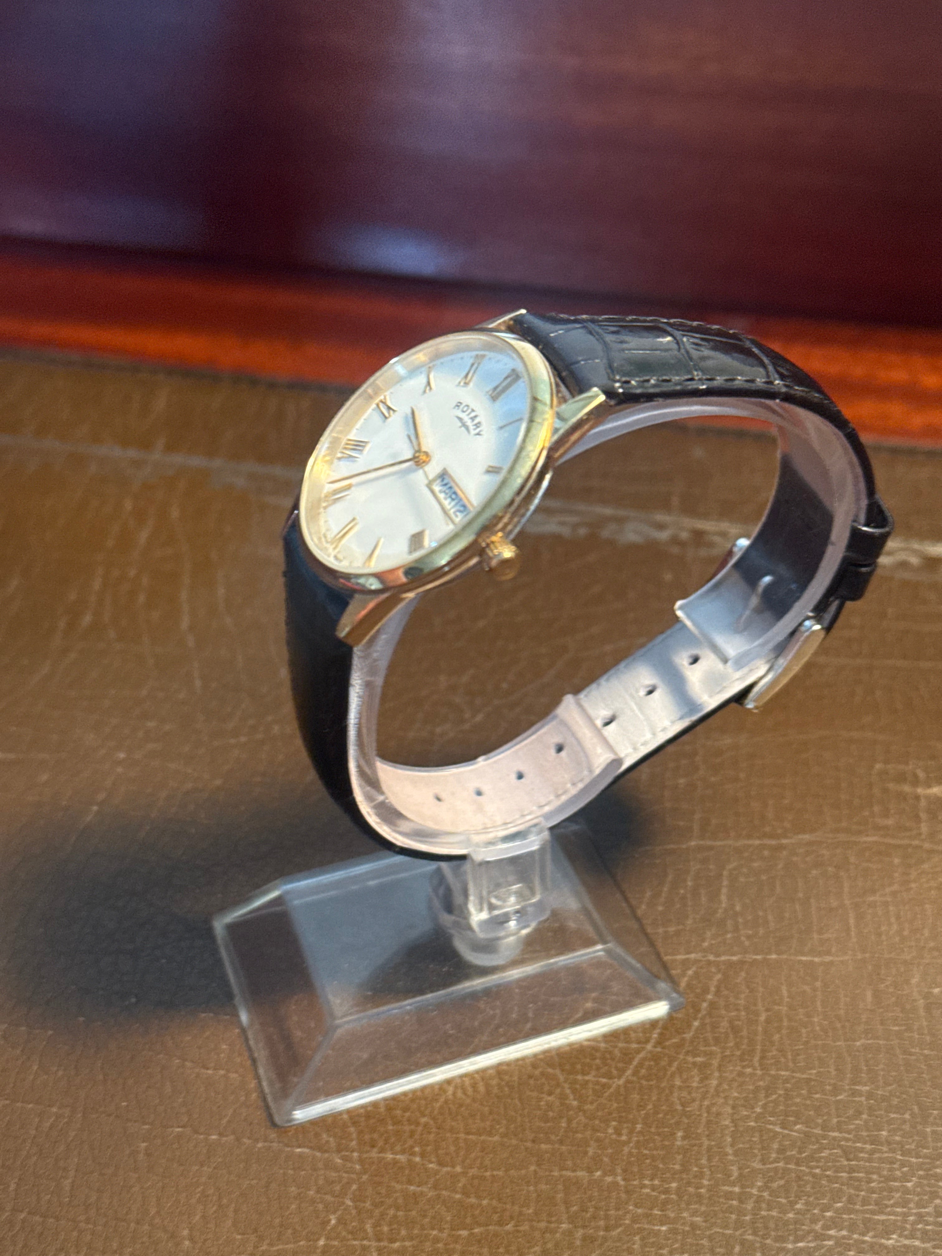 Vintage quartz rotary dress watch